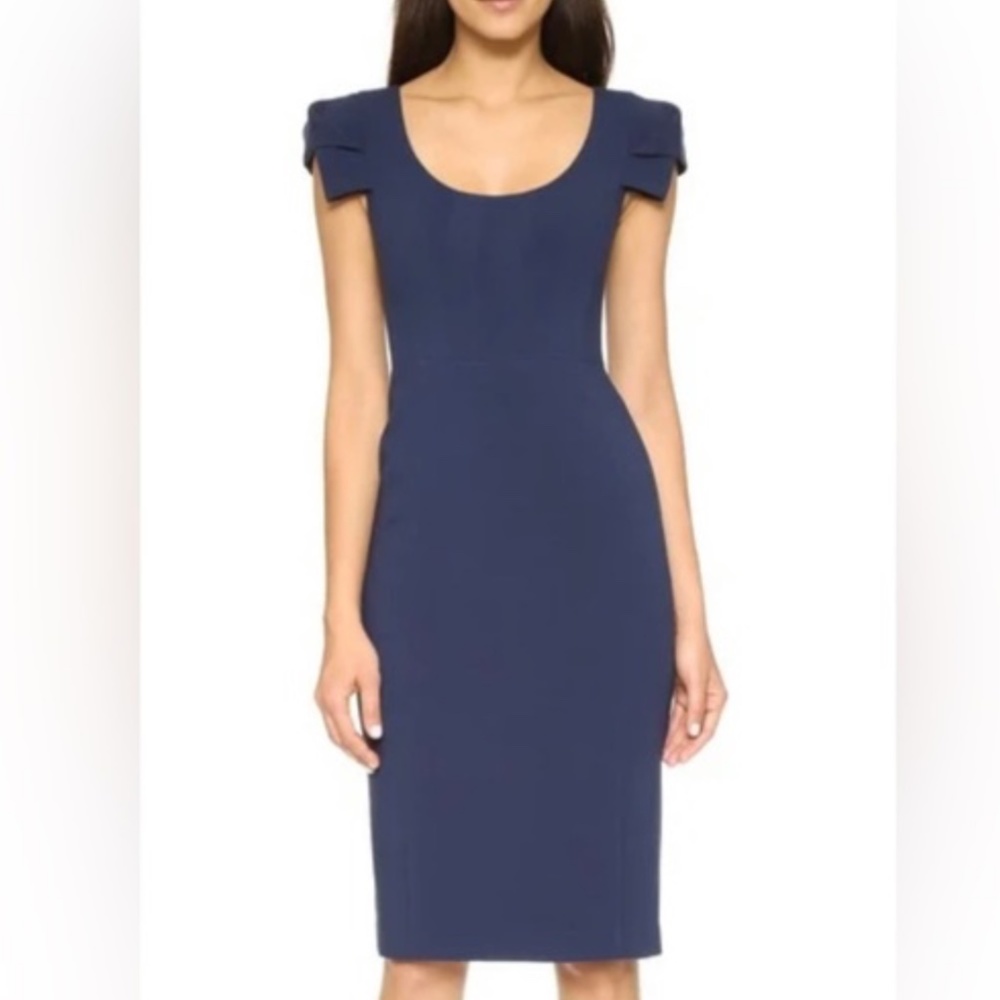 Black Halo Amelie Sheath Midi Dress